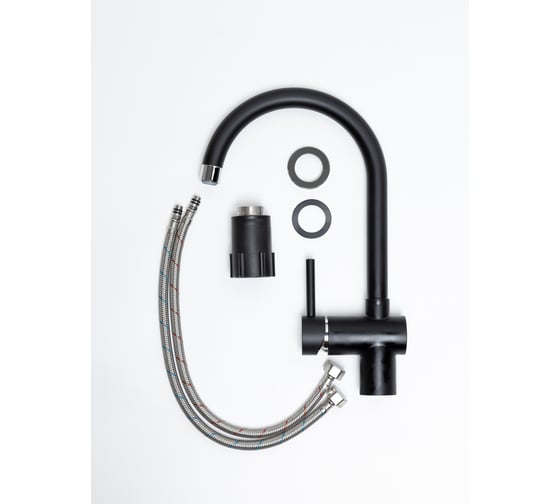 Изображение товара Смеситель кухонный Grandex AQUA BASIC-C CARBON 9003014