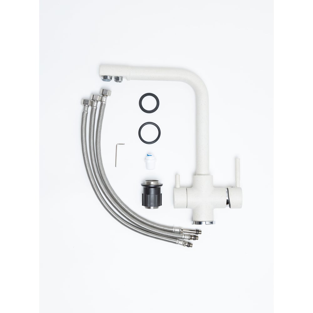 Изображение товара Современный кухонный смеситель Grandex Aqua PURE-L ARCTIC G1/2