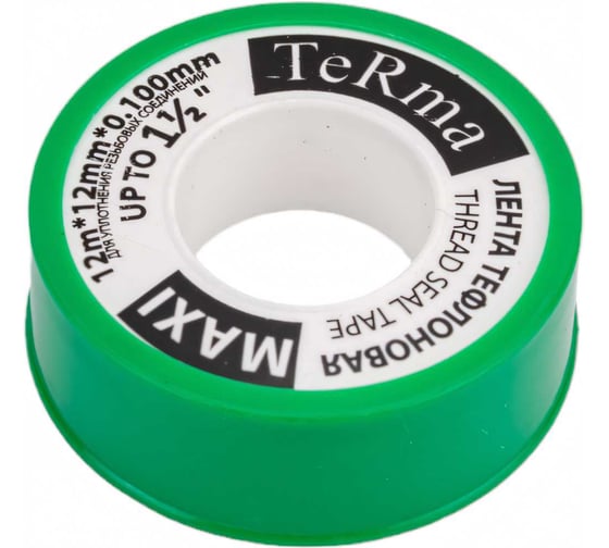 Изображение товара ФУМ лента Terma MAXI 1 1/2", 12 м х 12 мм х 0.1 мм 20153
