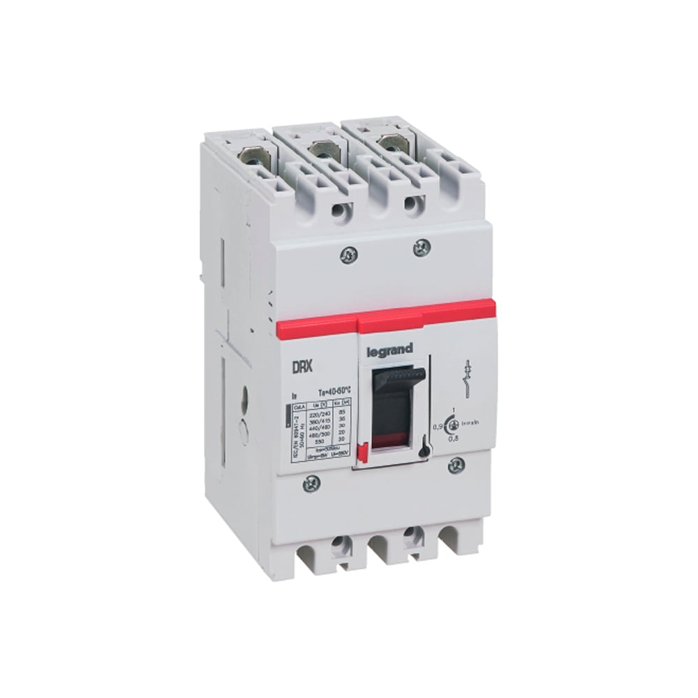 Изображение товара Автоматический выключатель Legrand DRX 125 HP TM Рег 3П 125A 50кА