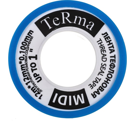 Изображение товара ФУМ лента Terma MIDI, 1", 12 м х 12 мм х 0.1 мм 20152
