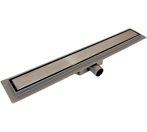 Изображение товара Желоб душевой ESBANO Meta решетка TILE оружейная сталь длина 60 см ESTRMETTILE60GM