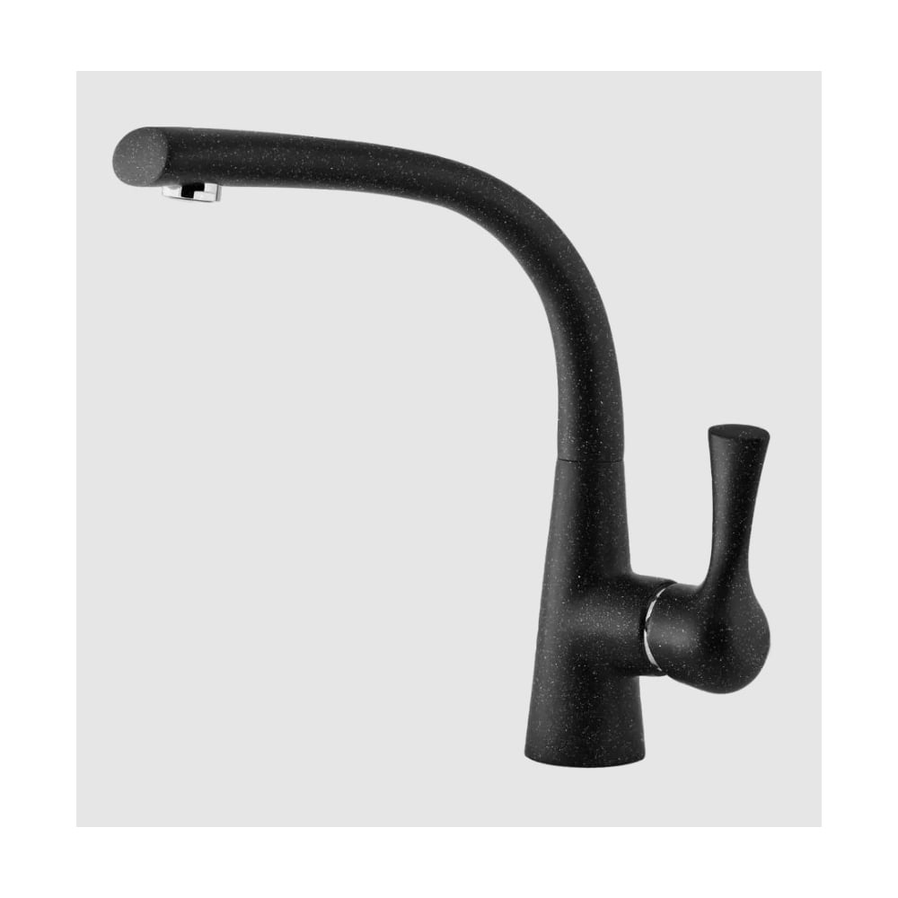 Изображение товара Смеситель для кухни GranFest Композит боковой D-40мм черный