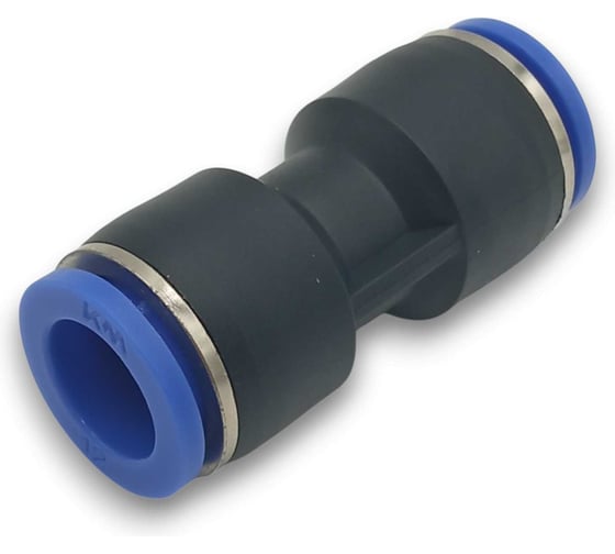 Изображение товара Соединитель Контактная Механика прямой цанговый, трубка 12мм KZPU12