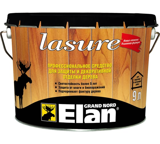 Изображение товара Лазурь долговечная ALPA Элан NEW бузина, 9л 3488570014004