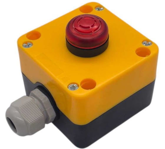 Изображение товара Зуммер Briswik ПКУ21ЛП1-111-65 УХЛ2 AD16 свето-зв. пульс. 24В 80дБ, с сальником пост кнопочный PA1172.BR