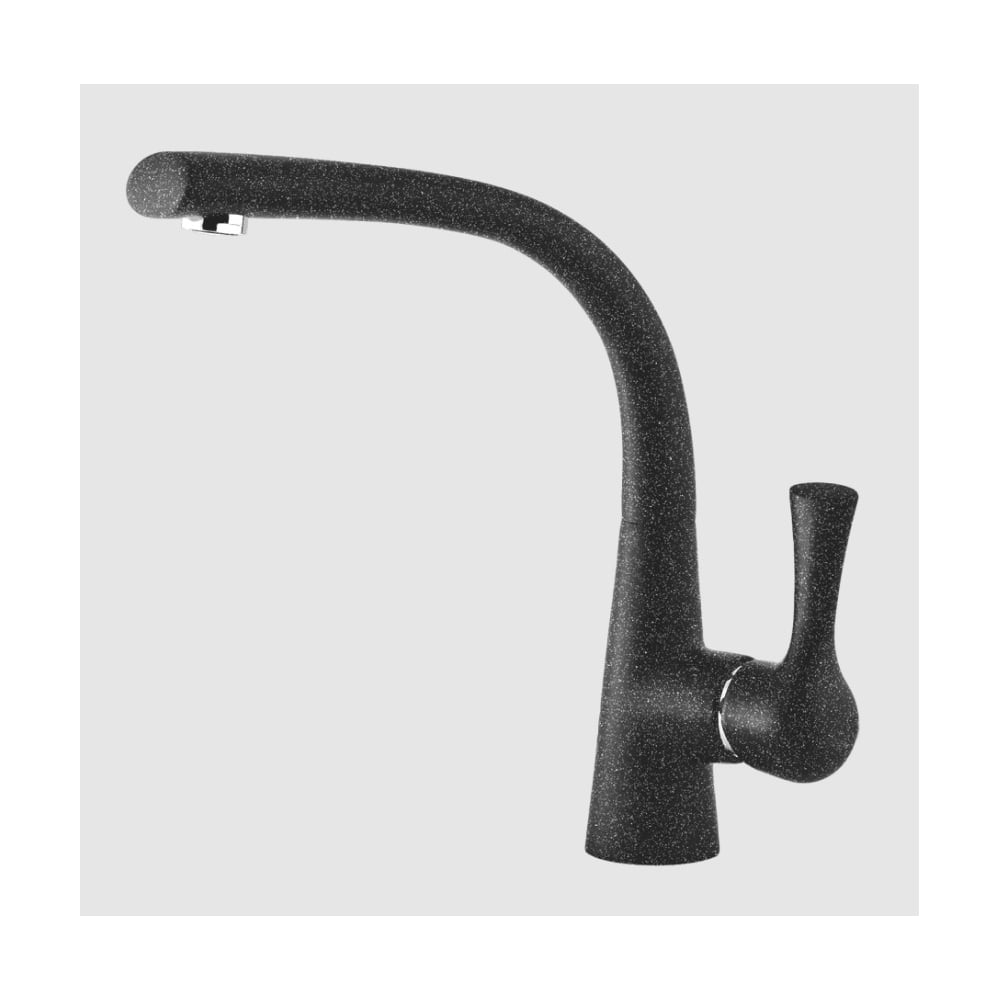 Изображение товара Смеситель кухонный GranFest Композит однорычажный графит D-40мм