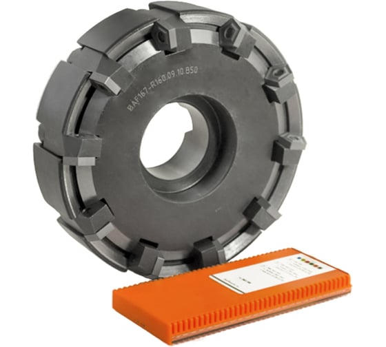 Изображение товара Фреза торц. 160 с мех. кр. 5гр.пл. PN..110408 Z=10 dп=50 ГОСТ 26595-85 Русский Инструмент ri.298.53