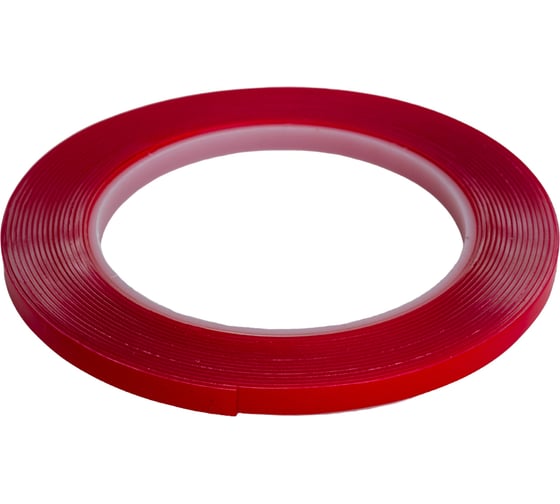 Изображение товара Акриловая двусторонняя клейкая лента Holex 6 мм х 5 м, 1 мм, прозрачная, блистер HAS-93861