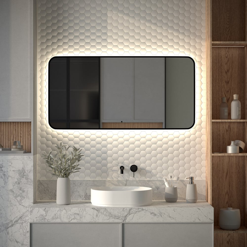 Изображение товара Зеркало с LED-подсветкой DEFESTO 34W 120x60 см AURA DF 2968RH