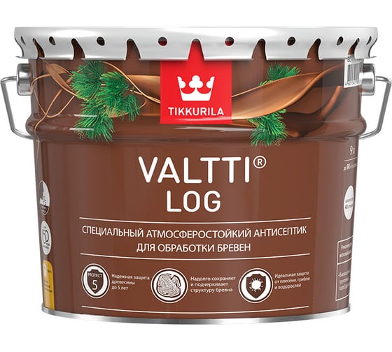 Изображение товара Антисептик Tikkurila VALTTI LOG орегон 9 л 700010356