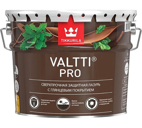 Изображение товара Антисептик для дерева Tikkurila Валтти Pro орех, 9 л 52778 700010332