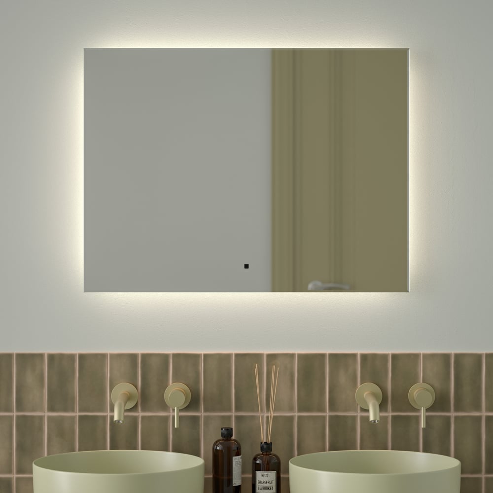 Изображение товара Зеркало с фацетом и LED-подсветкой DEFESTO GLOW DF 2507RH 80x60 см