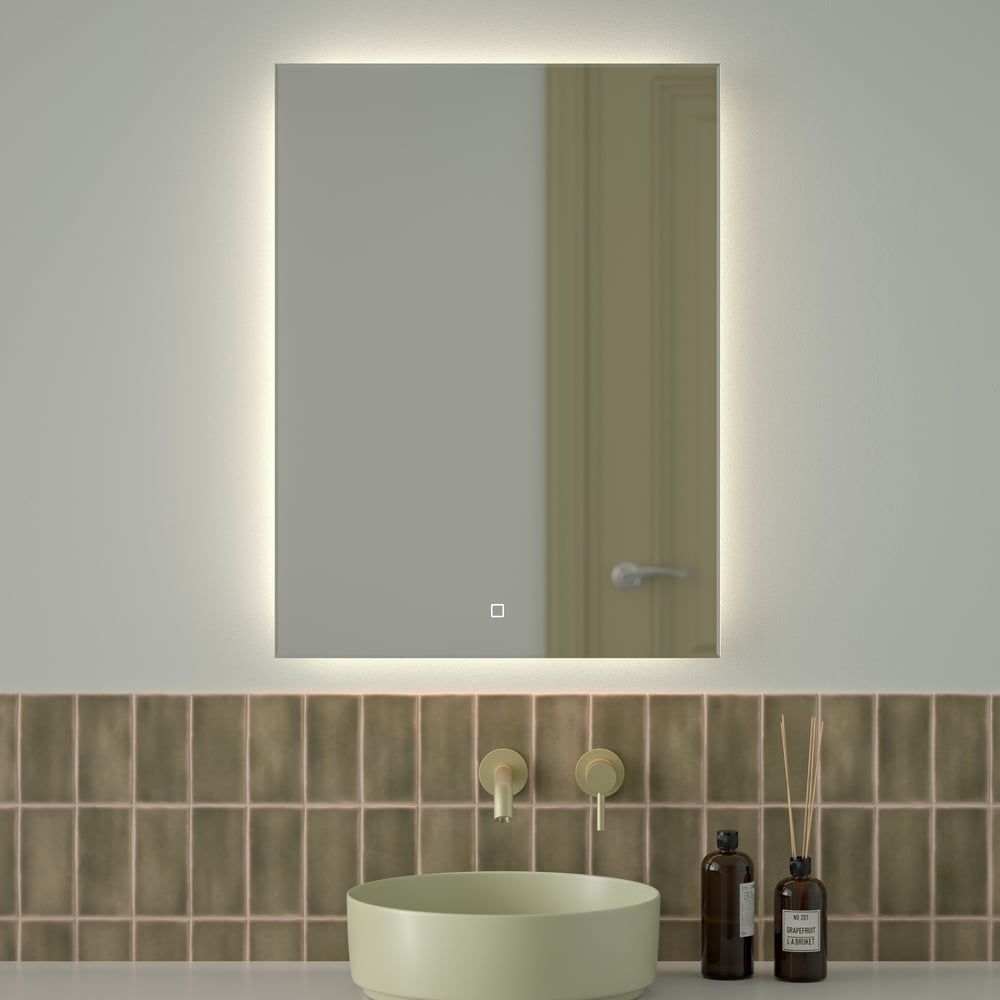 Изображение товара Зеркало с фацетом и LED-подсветкой DEFESTO 25W 60x80 см сенсорное