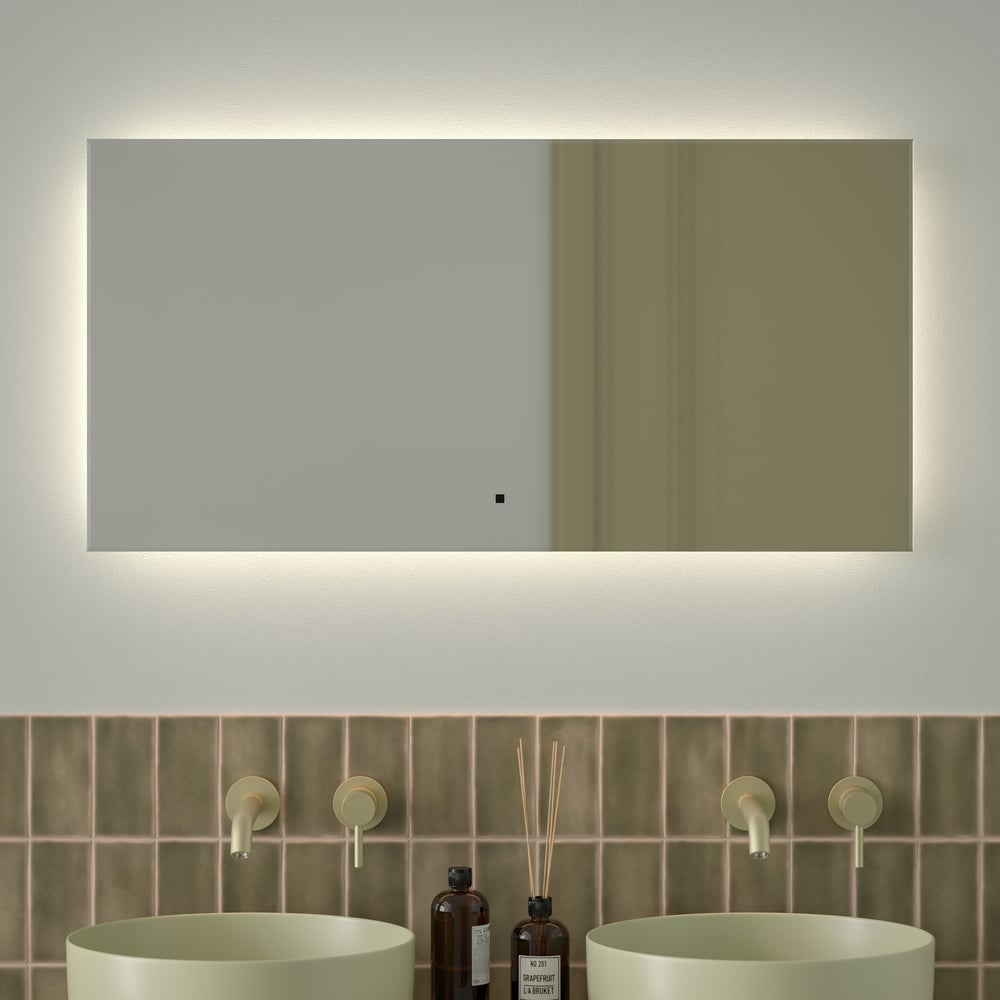 Изображение товара Зеркало с фацетом и LED подсветкой DEFESTO GLOW DF 2505RH 100x50 см