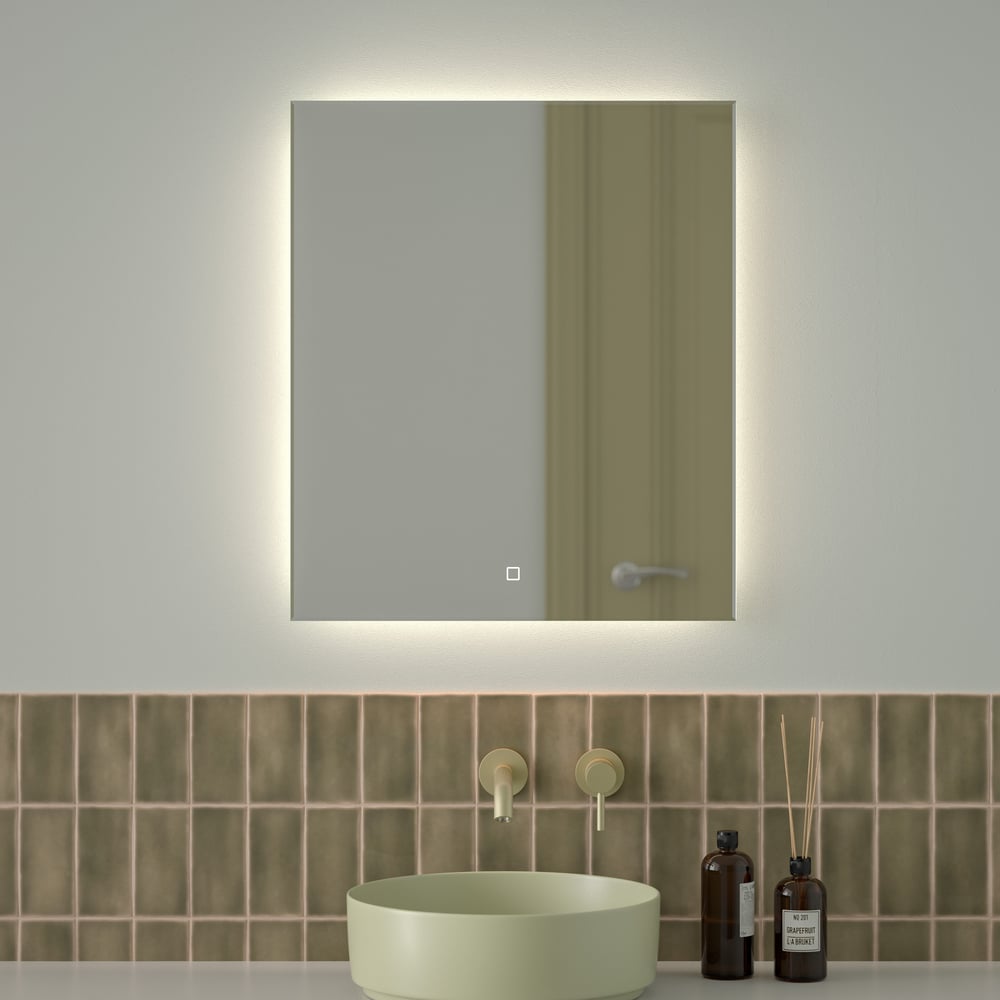 Изображение товара Зеркало с фацетом и LED-подсветкой DEFESTO GLOW DF 2506S 60x70 см