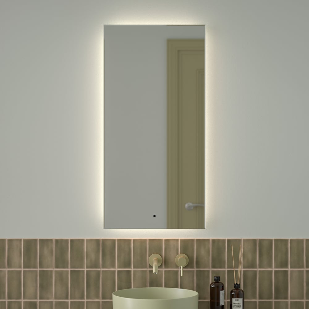 Изображение товара Зеркало с фацетом и LED-подсветкой DEFESTO GLOW DF 2505R 50x100 см