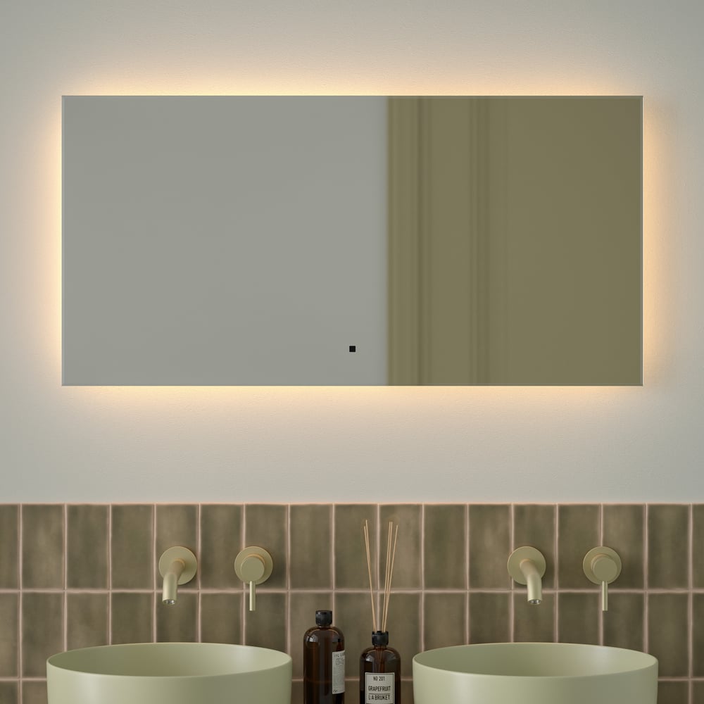 Изображение товара Зеркало с фацетом и LED-подсветкой DEFESTO 28W 100x50 см