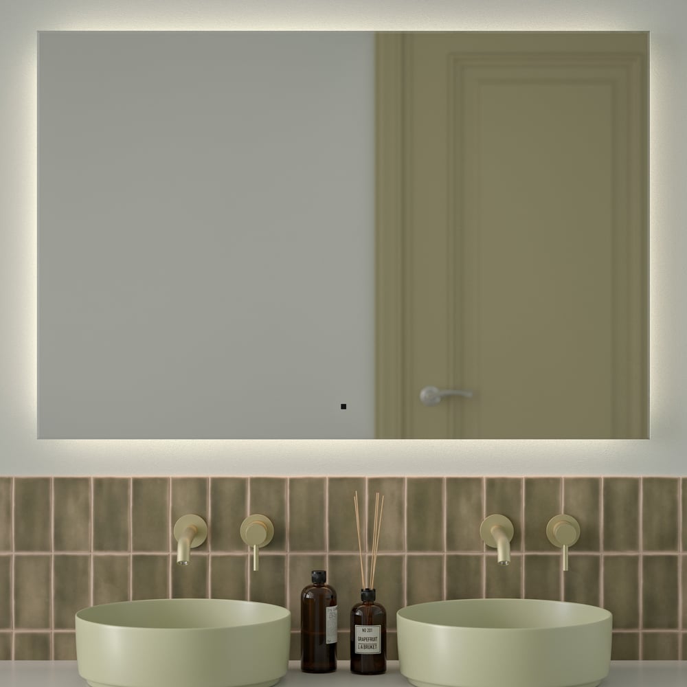 Изображение товара Зеркало с LED-подсветкой DEFESTO 38W 120x80 см GLOW DF 2510RH