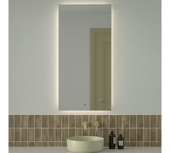 Изображение товара Зеркало с фацетом и LED-подсветкой DEFESTO 34W (60x120 cm) (ИК - выключатель) (Нейтральный белый свет) GLOW DF 2508R