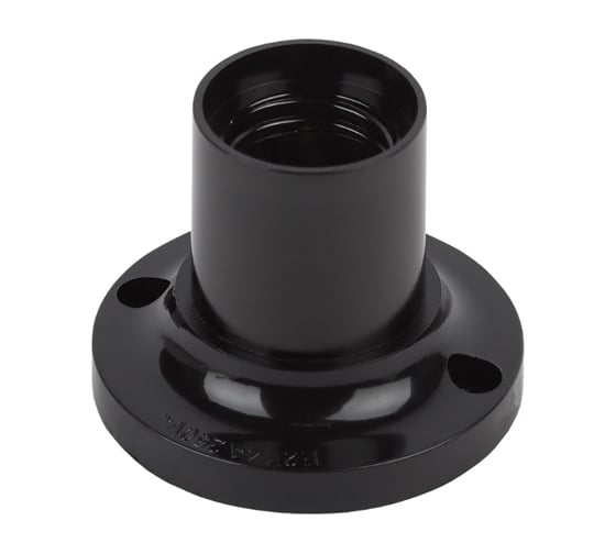 Изображение товара Потолочный патрон ЭРА Е27, бакелит, черный Б0044083