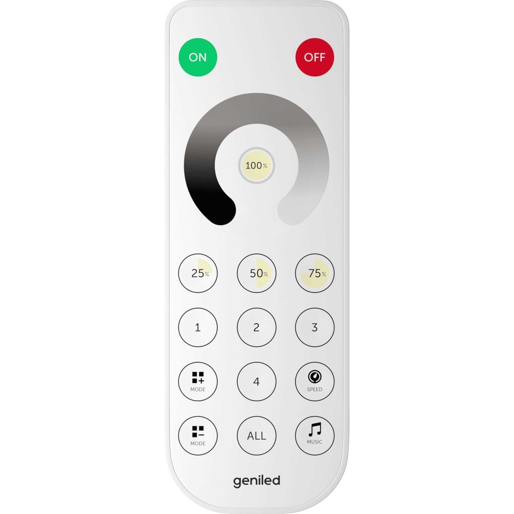 Изображение товара Пульт управления Optima Dimmer Tuya ROT-11 Geniled 4-канальный минимализм IP20