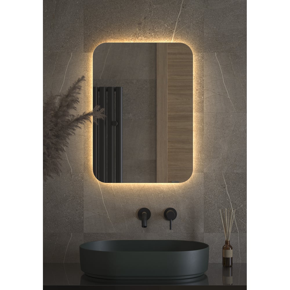 Изображение товара Зеркало DEFESTO с LED-подсветкой 50x70 см современное без рамы OPTI DF 2814