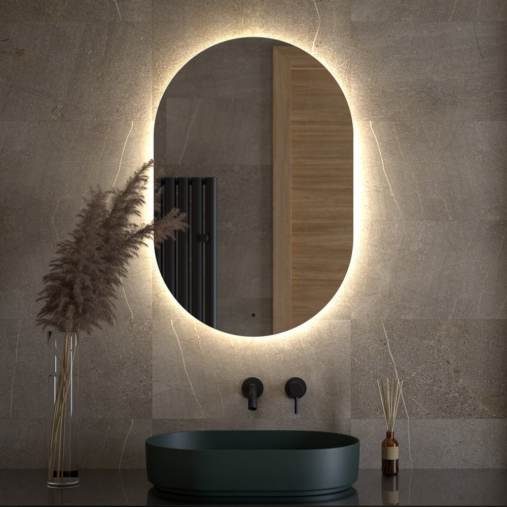 Изображение товара Зеркало DEFESTO с LED-подсветкой 25W 60x90 см OPTI DF 2905R современное устройство для ванной