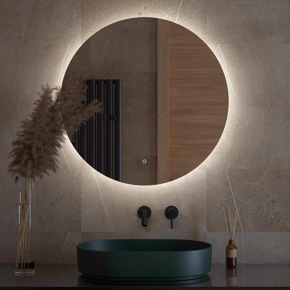 Изображение товара Зеркало DEFESTO с LED-подсветкой 25W Ø80 см сенсорное modern OPTI