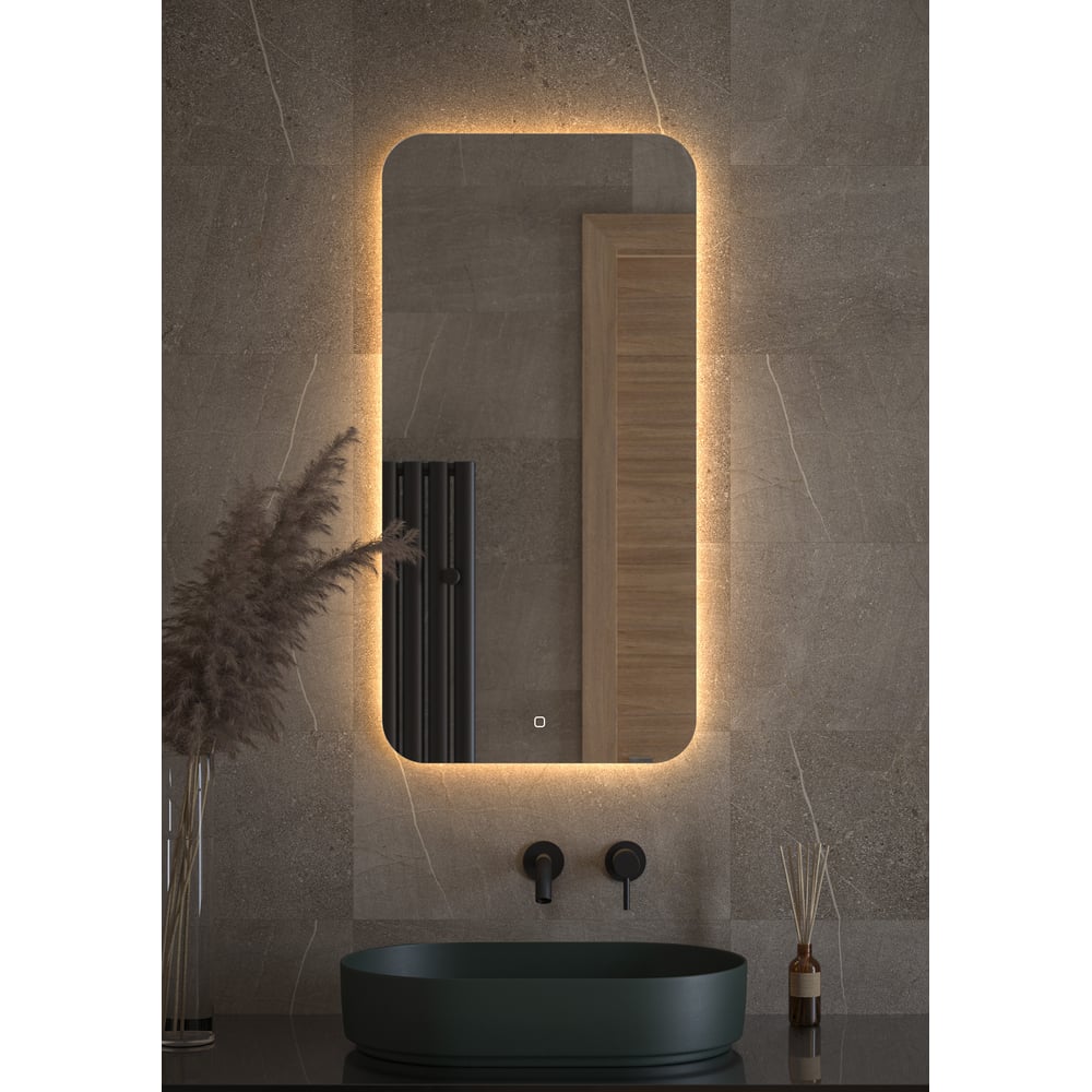 Изображение товара Зеркало DEFESTO с LED-подсветкой 50x100 см Сенсорный выключатель Изображение товара Зеркало DEFESTO с LED-подсветкой 50x100 см Сенсорный выключатель