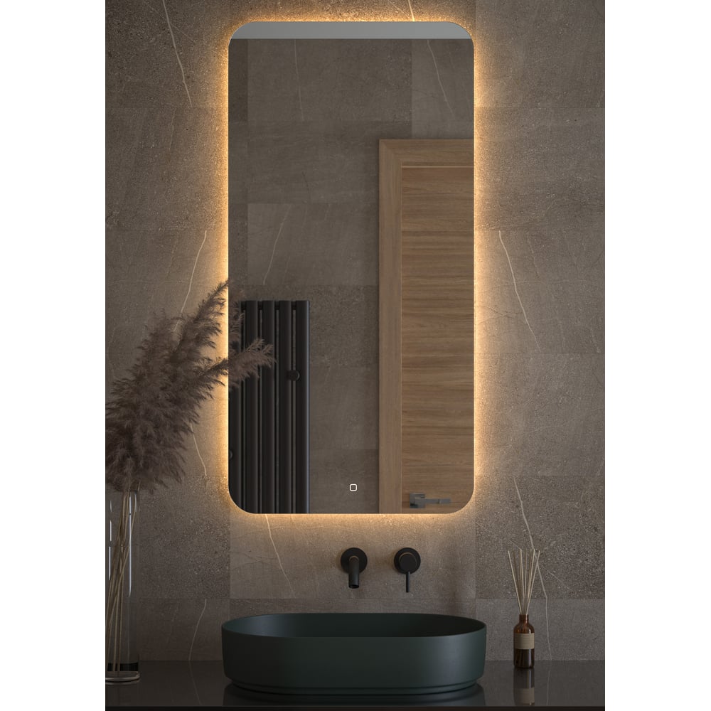 Изображение товара Зеркало DEFESTO с LED-подсветкой 60x120 см сенсорное тепло белое OPTI