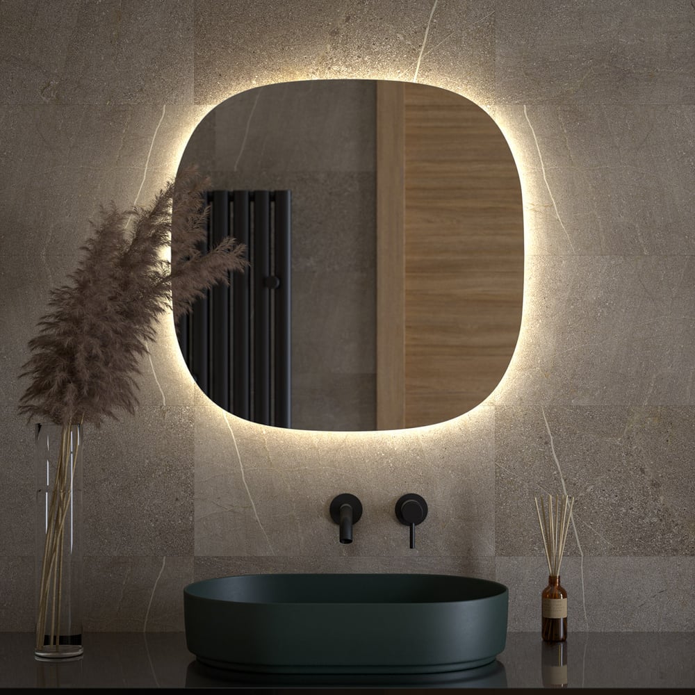 Изображение товара Зеркало DEFESTO с LED-подсветкой 70x70 см современное настенное без рамы