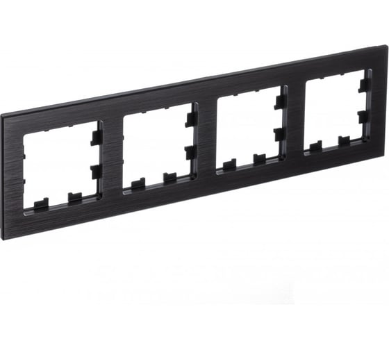 Изображение товара Рамка Systeme Electric AtlasDesign NATURE металл оникс 4-ая ATN312304