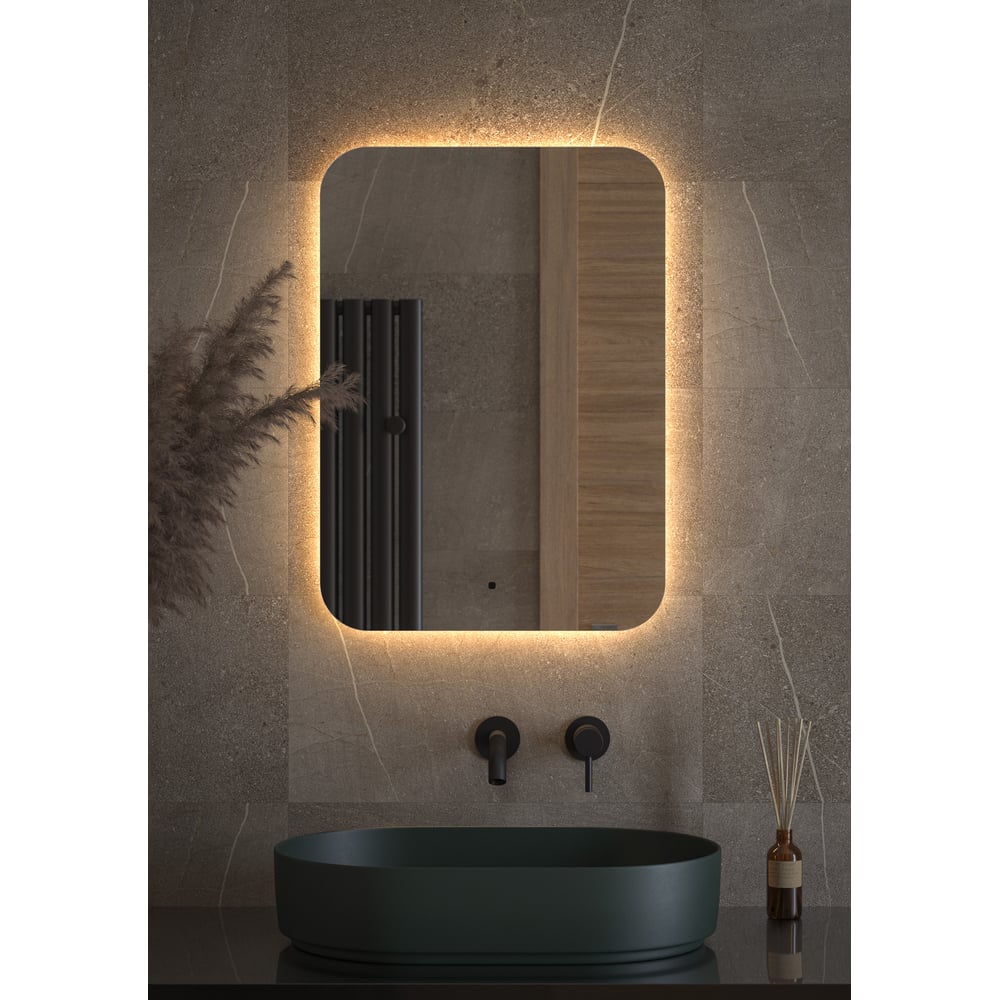 Изображение товара Зеркало DEFESTO с LED-подсветкой 50x70 см ИК - выключатель