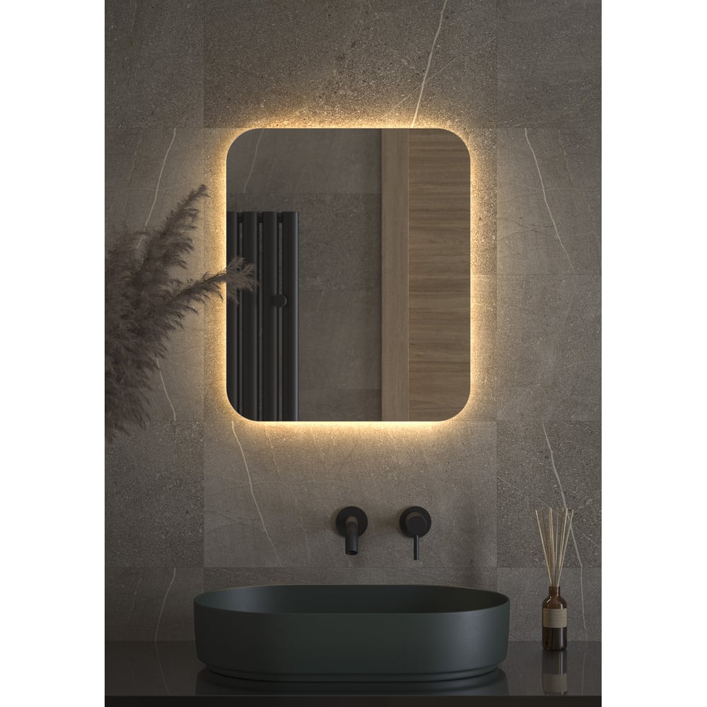 Изображение товара Зеркало DEFESTO с LED-подсветкой 50x60 см современное без рамы OPTI DF 2813