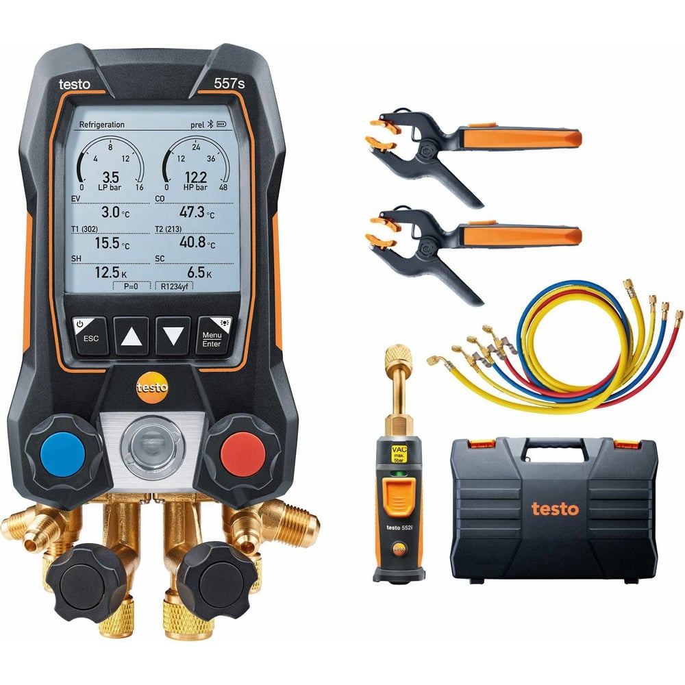 Цифровой манометрический коллектор Testo 557s Комплект 2, 0564 5572