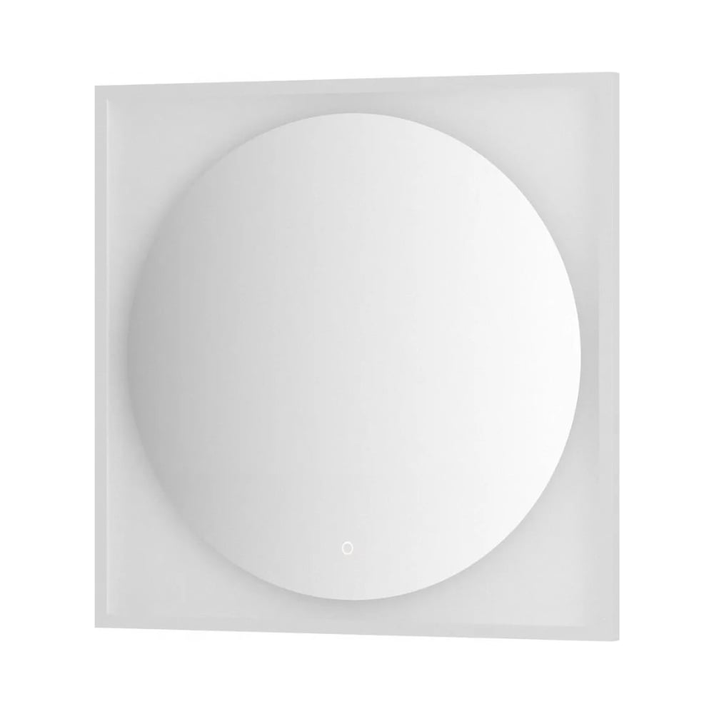 Изображение товара Зеркало DEFESTO в багетной раме с LED-подсветкой 60x60 см сенсорное белая рама Eclipse DF 2236S