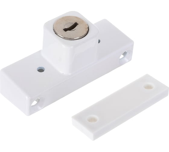 Изображение товара Блокирующий замок для ПВХ окон DORF с ключом 2 ключа, белый WBL-01_White