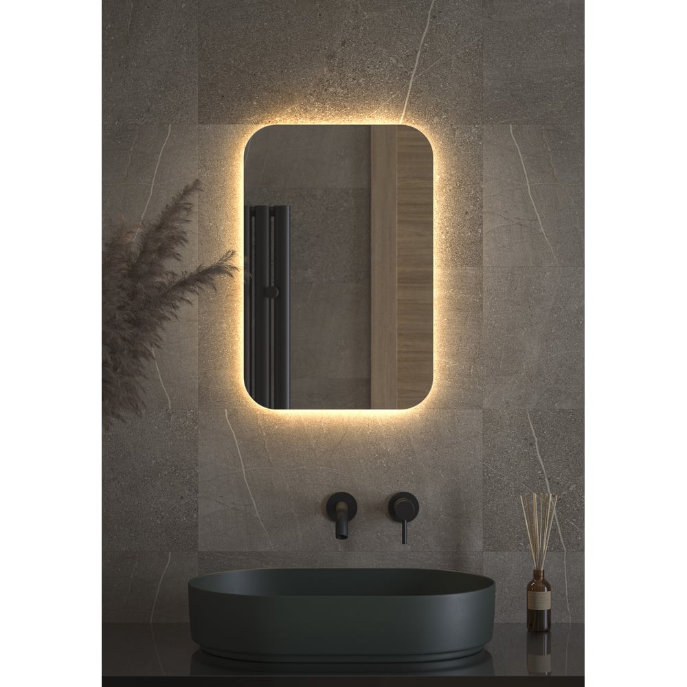 Изображение товара Зеркало DEFESTO с LED-подсветкой 40x60 см современное