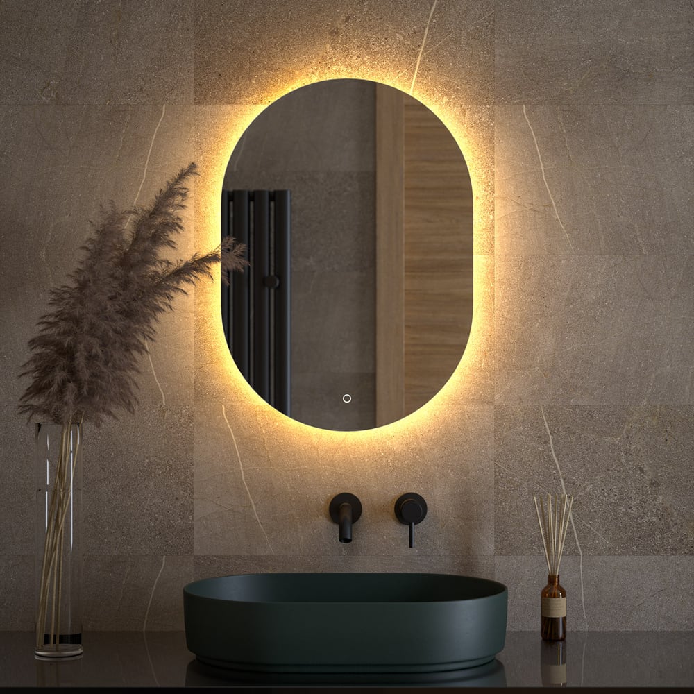 Изображение товара Зеркало с LED-подсветкой DEFESTO OPTI DF 2913S 50x70 см сенсорное управление Изображение товара Зеркало с LED-подсветкой DEFESTO OPTI DF 2913S 50x70 см сенсорное управление