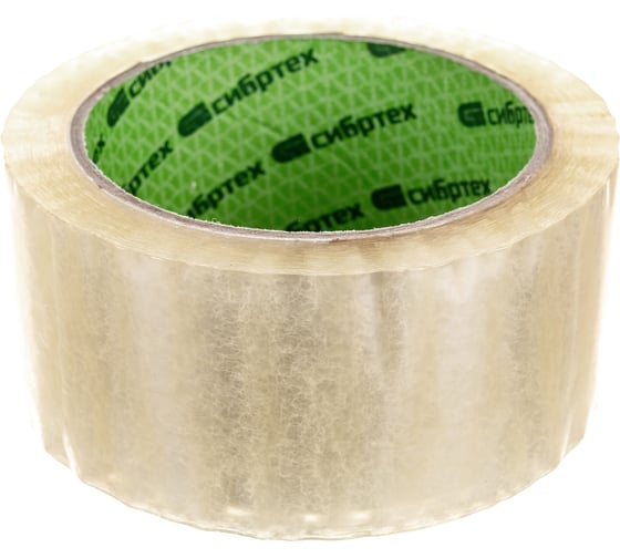 Изображение товара Клейкая лента СИБРТЕХ 50 мкм, 48 мм х 66 м, цвет прозрачный 88736