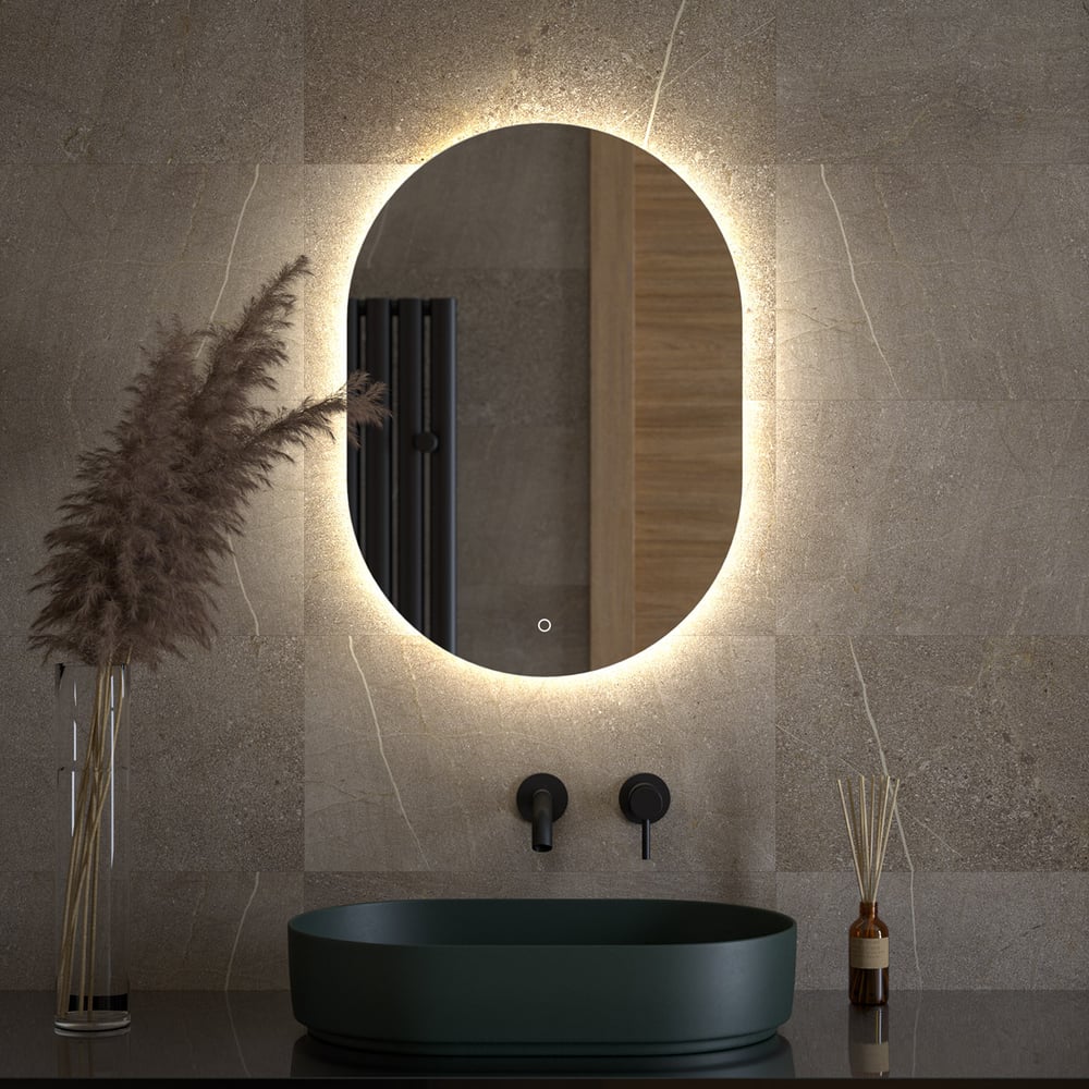 Изображение товара Зеркало DEFESTO с LED-подсветкой 19W 50x70 см