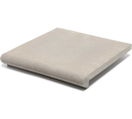 Изображение товара Ступень угловая полимерпесчаная WEECO Флоренция 355*355*23 мм, цвет светло-серый 4шт ФУСС4