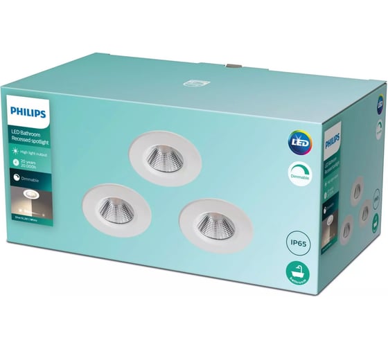 Изображение товара Встраиваемый светильник Philips DIVE SL261 RD 070 5.5W 27K W HV IP65R 3p 929002374422