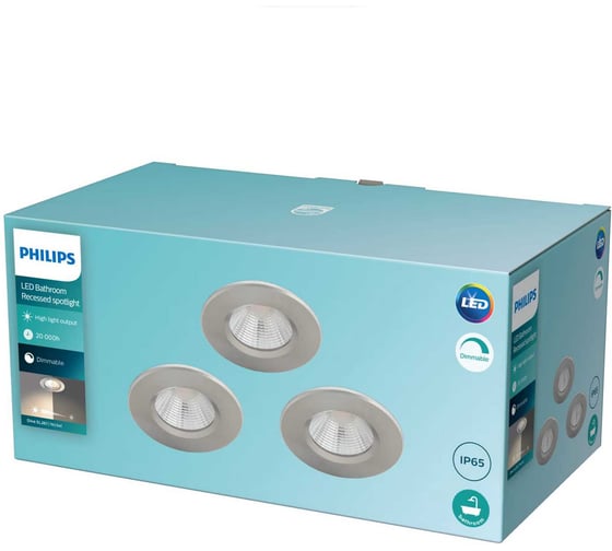 Изображение товара Встраиваемый светильник Philips DIVE SL261 RD 070 5.5W 27K N HV IP65R 3p 929002374522
