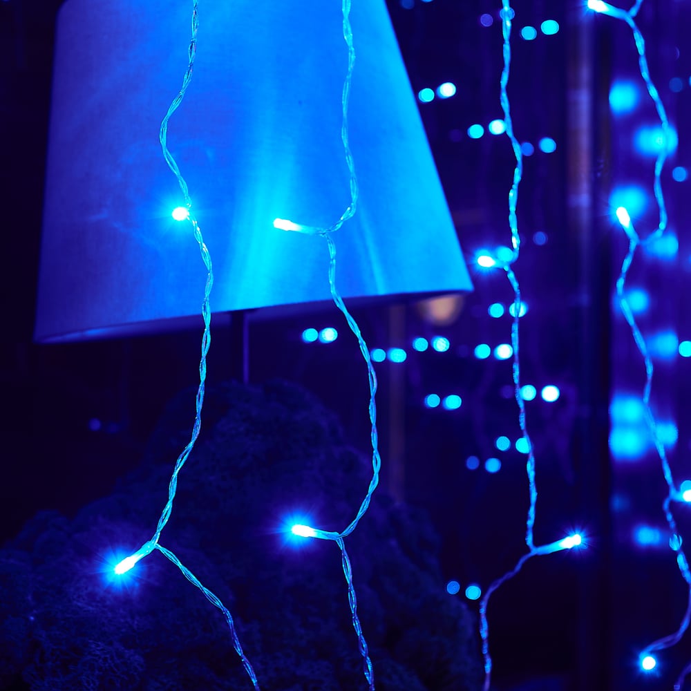 Изображение товара Светодиодный занавес Uniel 240/TTK BLUE IP44 2 м синие светодиоды