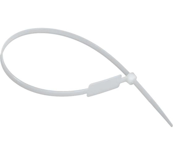 Изображение товара Хомут IEK P6.6 маркерный белый 4,8х300мм 100шт/упак UHH14-D048-300-100-K01