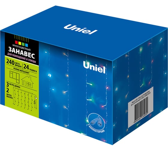 Изображение товара Светодиодный занавес Uniel 240/TTK MULTI IP44 ULD-C3020 UL-00007216