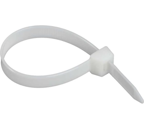 Изображение товара Хомут IEK P6.6 стандартный белый 12,4х230мм 100шт/упак UHH30-D124-230-100-K01