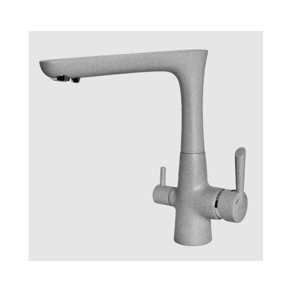 Изображение товара Смеситель для кухни GranFest Композит Г-обр. D-40мм серый арт. 3223